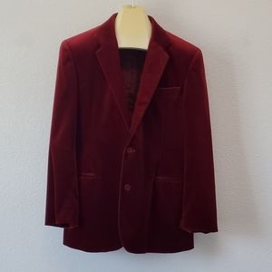 DKNY Cranberry Velvet Blazer